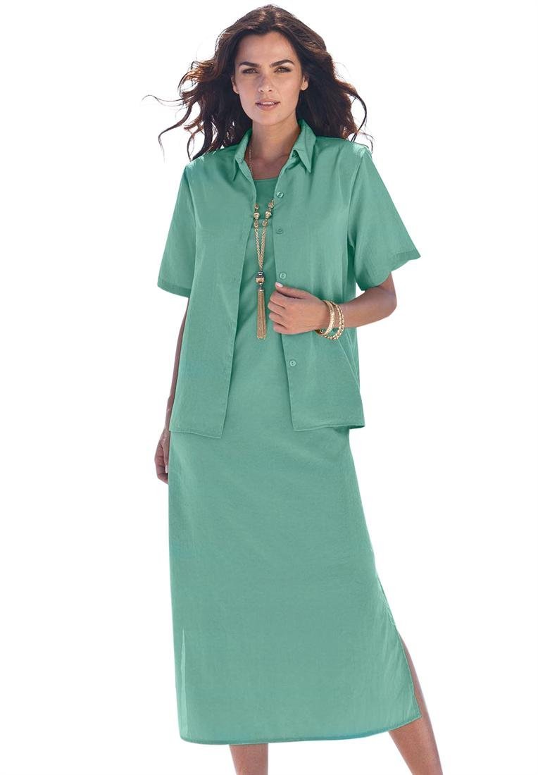 Long Dress With Jacket Plus Size : New Fashion Collection