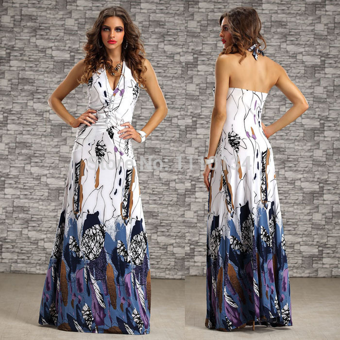 Long Halter Dresses For Summer - Fashion Outlet Review