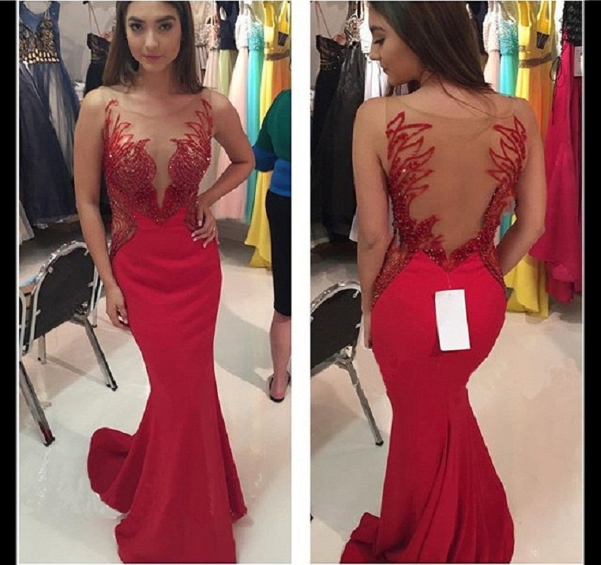 Long Red Fitted Dress & Perfect Choices