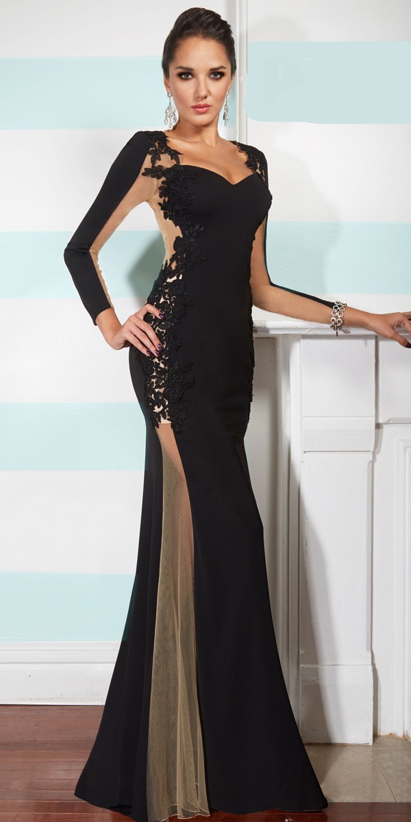 Long Sleeved Full Length Evening Dresses & Always In Fashion For All Occasions