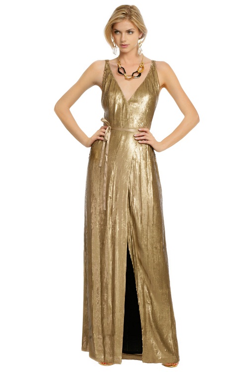 Metallic Dress Gold & Clothes Review
