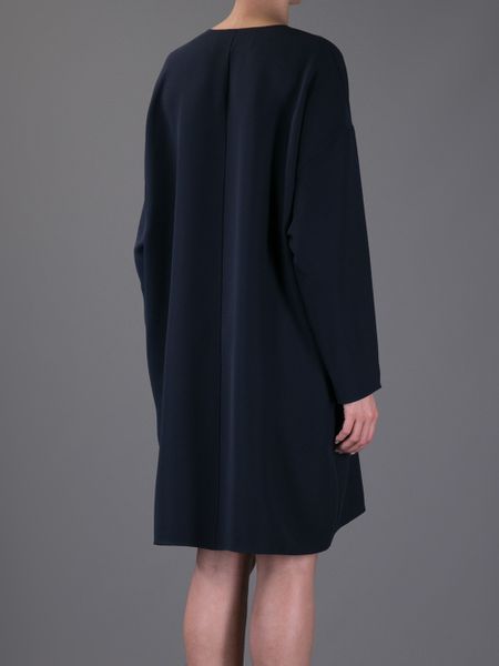 Navy Bell Sleeve Dress And The Trend Of The Year