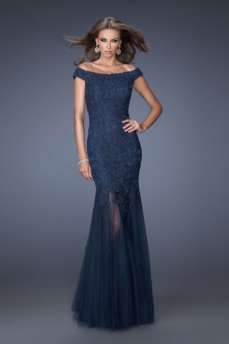 Navy Blue Full Length Dress - Show Your Elegance In 2017