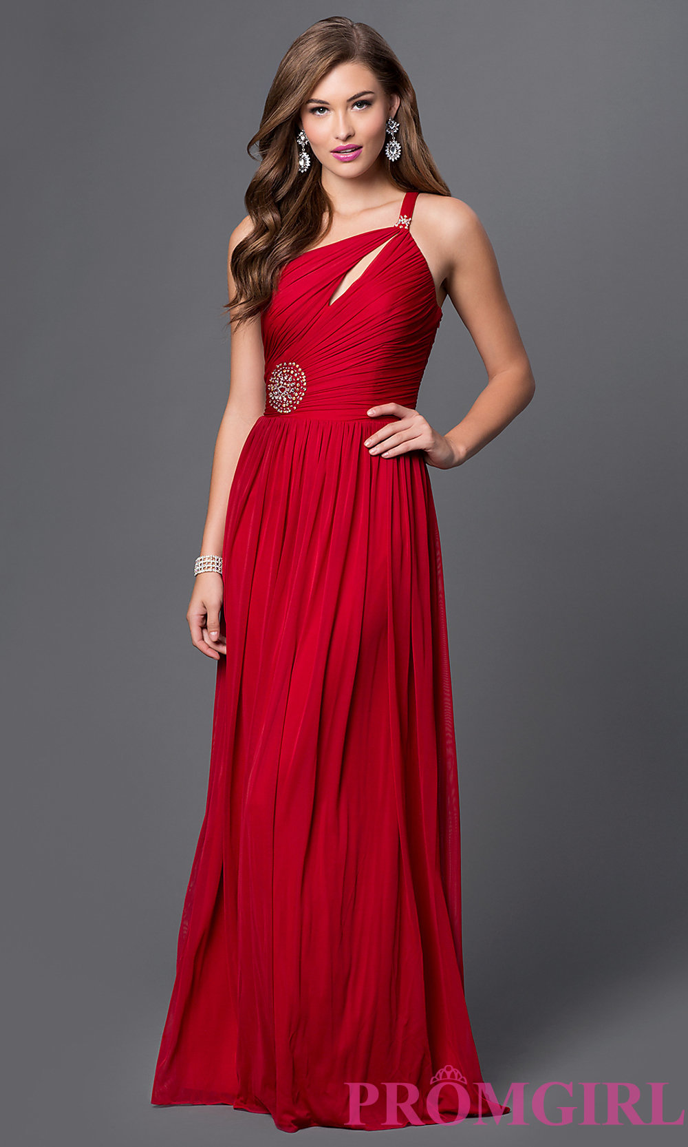 One Shoulder Red Bridesmaid Dresses : Make Your Evening Special