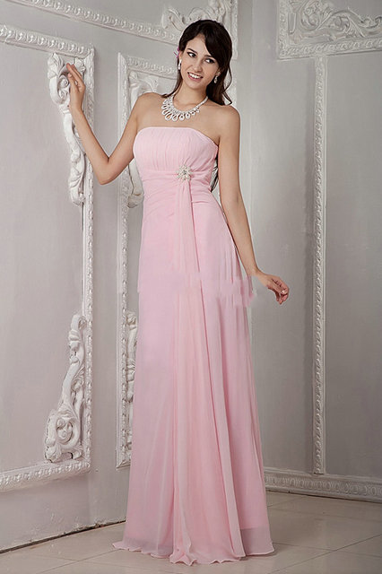 Pink Floor Length Bridesmaid Dresses And Fashion Week Collections