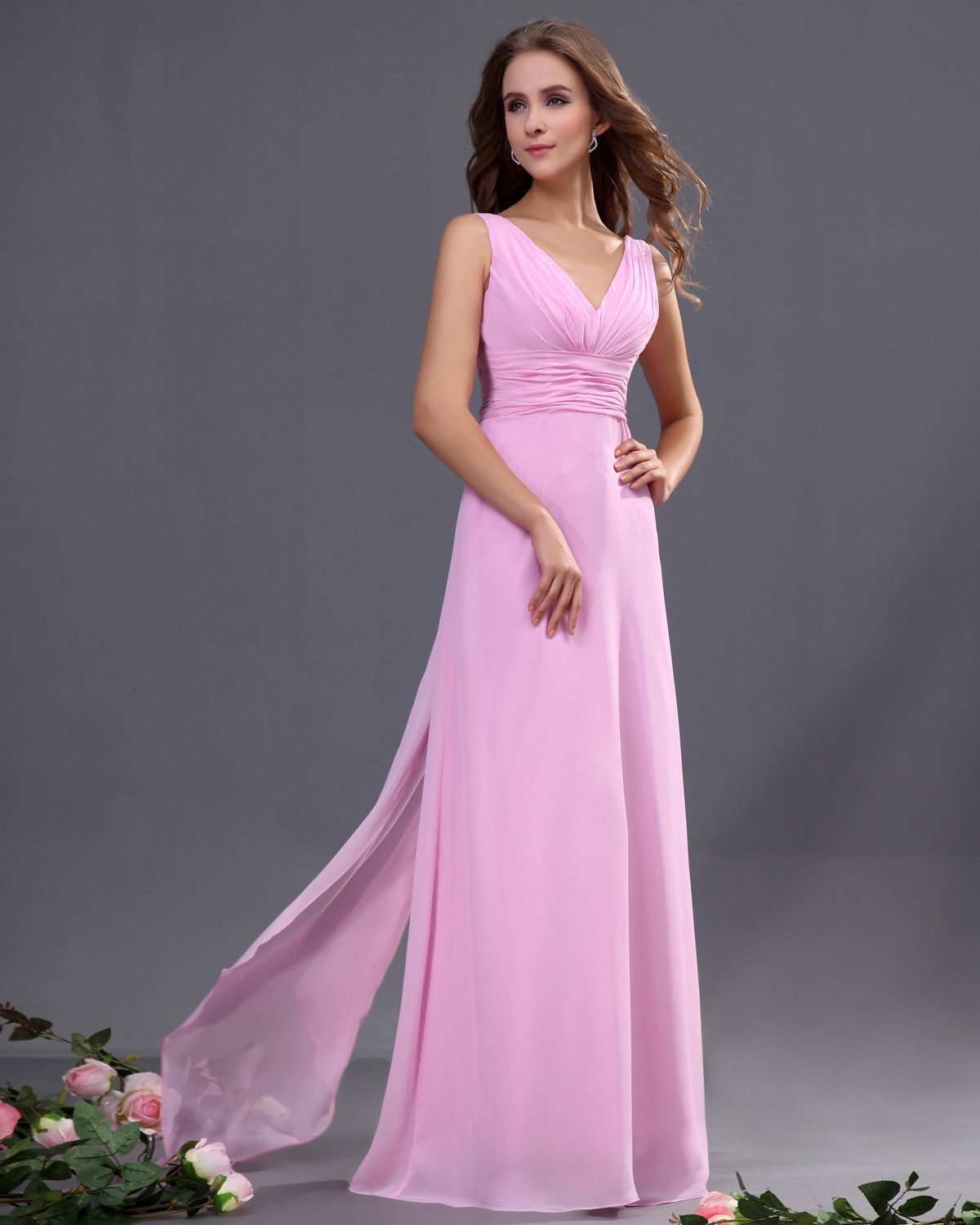 Pink Floor Length Bridesmaid Dresses And Fashion Week Collections