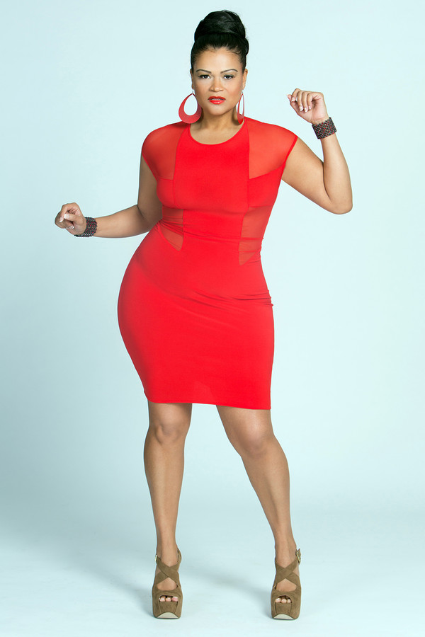 Plus Size Blue Bodycon Dress : Make Your Evening Special
