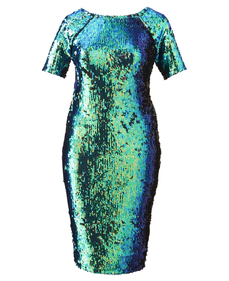 Plus Size Sequin Midi Dress - Show Your Elegance In 2017