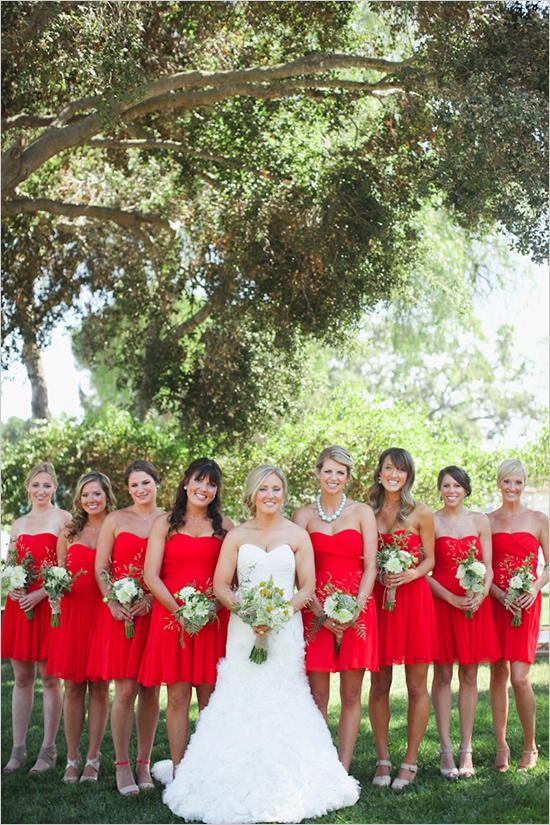 Poppy Colored Bridesmaid Dresses & The Trend Of The Year