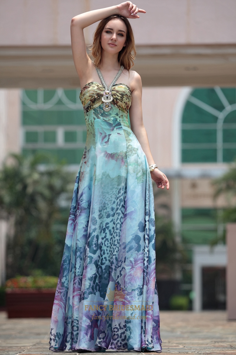 Printed Floor Length Dresses : Make Your Evening Special