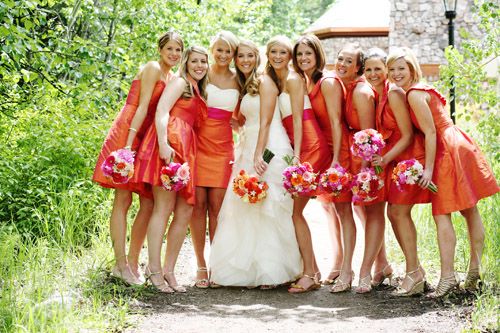 Red And Orange Bridesmaid Dresses And Choice 2017