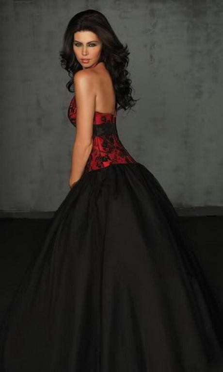 Red Black And Gold Prom Dresses - Online Fashion Review