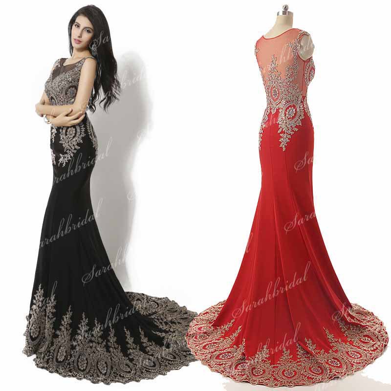 Red Black And Gold Prom Dresses - Online Fashion Review