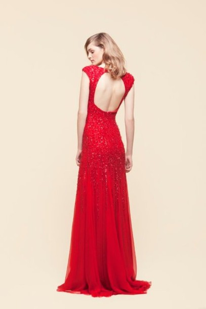 Red Long Sparkly Dress - Review 2017