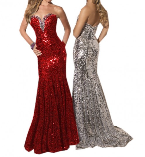 Red Long Sparkly Dress - Review 2017