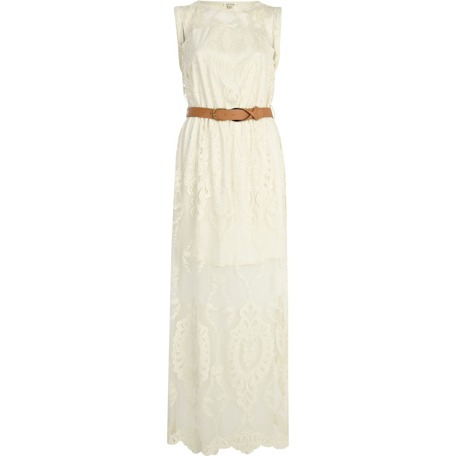 River Island White Lace Shirt Dress : Elegant And Beautiful