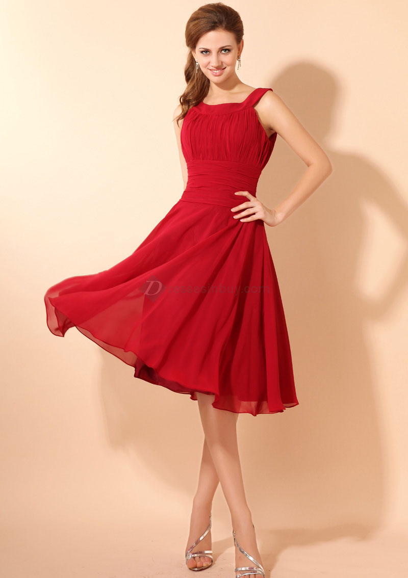 Short Dark Red Bridesmaid Dresses : 2017-2018 Fashion Trend