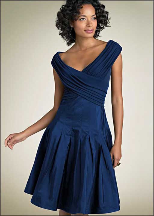 Short Sleeve Navy Blue Dress - Make You Look Like A Princess