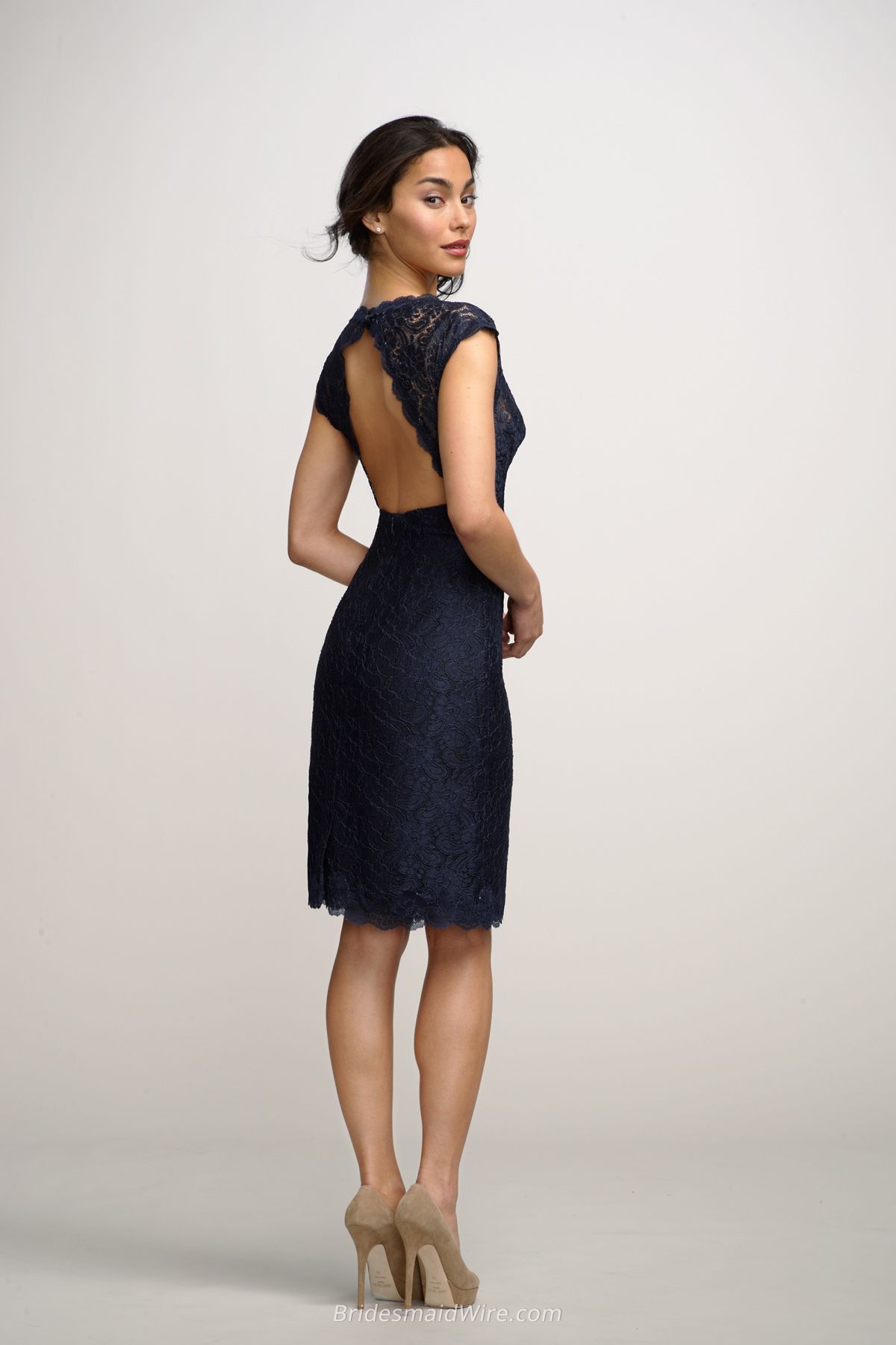 Short Sleeve Navy Blue Dress - Make You Look Like A Princess