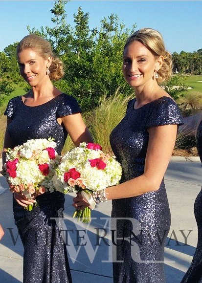 Sparkly Navy Bridesmaid Dresses - Best Choice