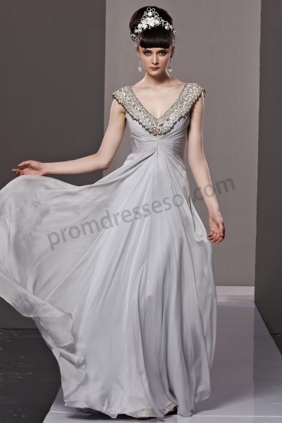 White And Silver Gown & Always In Fashion For All Occasions