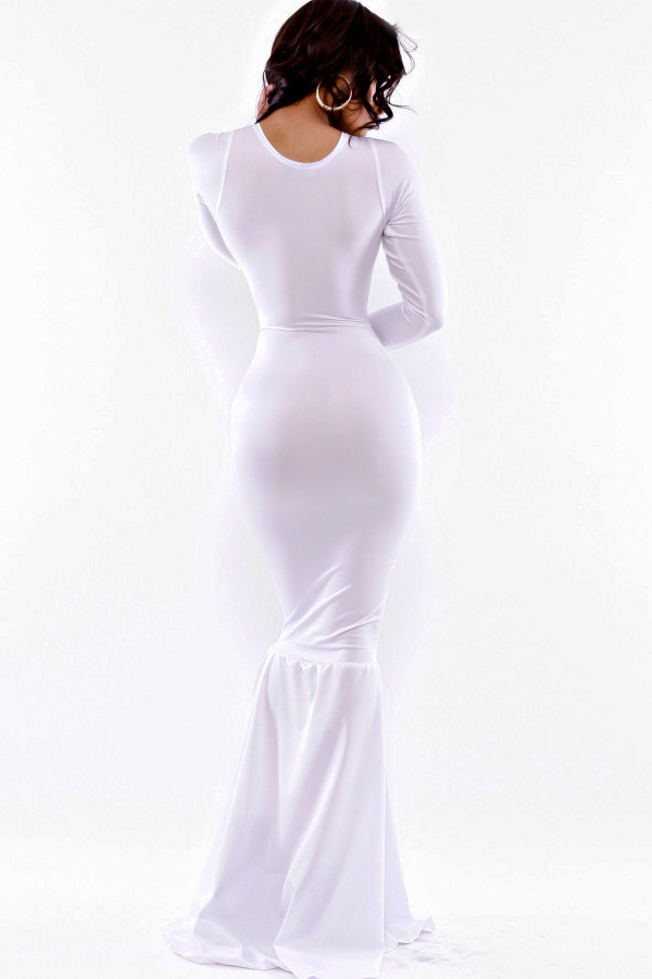 White Bodycon Cocktail Dress - Online Fashion Review