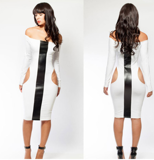 White Bodycon Cocktail Dress - Online Fashion Review