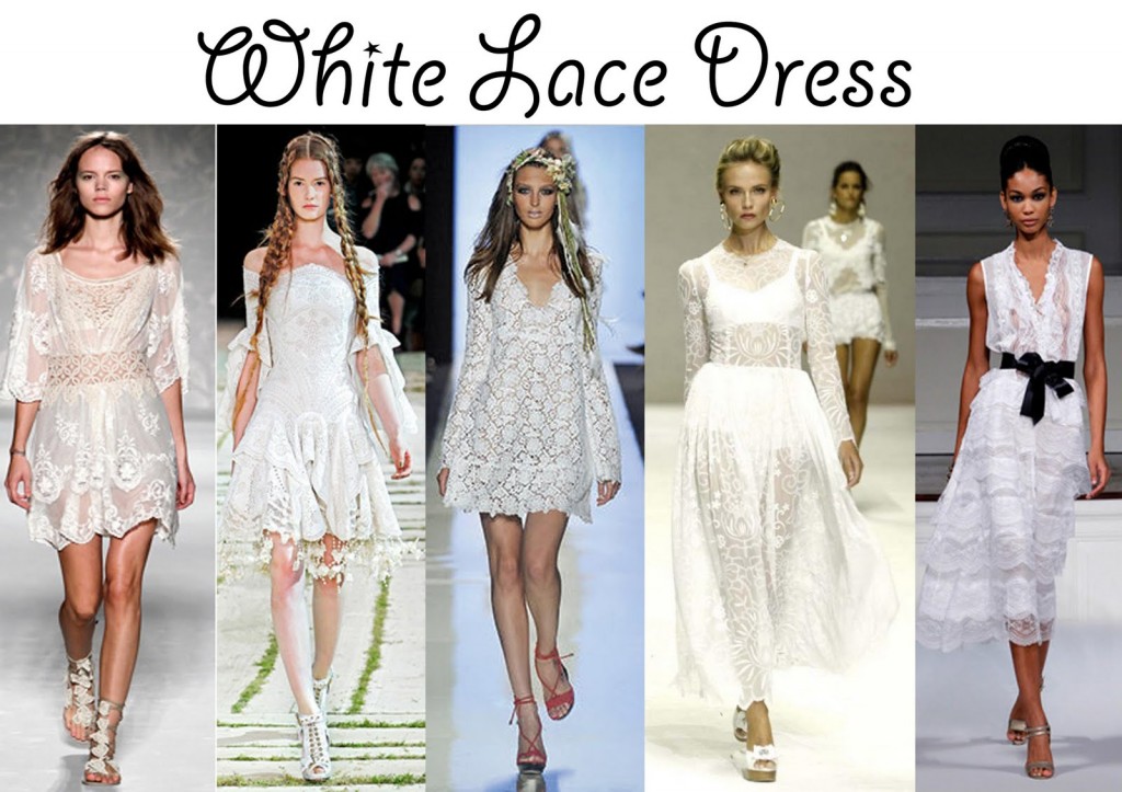 White Lace Going Out Dress & How To Look Good 2017-2018