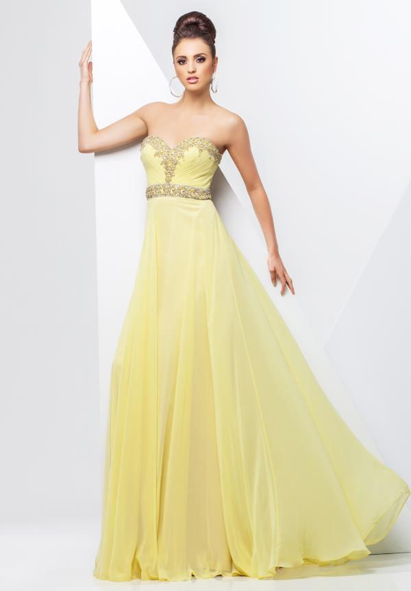 Yellow Full Length Dress : 2017-2018 Fashion Trend