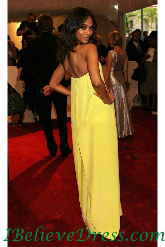 Yellow Full Length Dress : 2017-2018 Fashion Trend