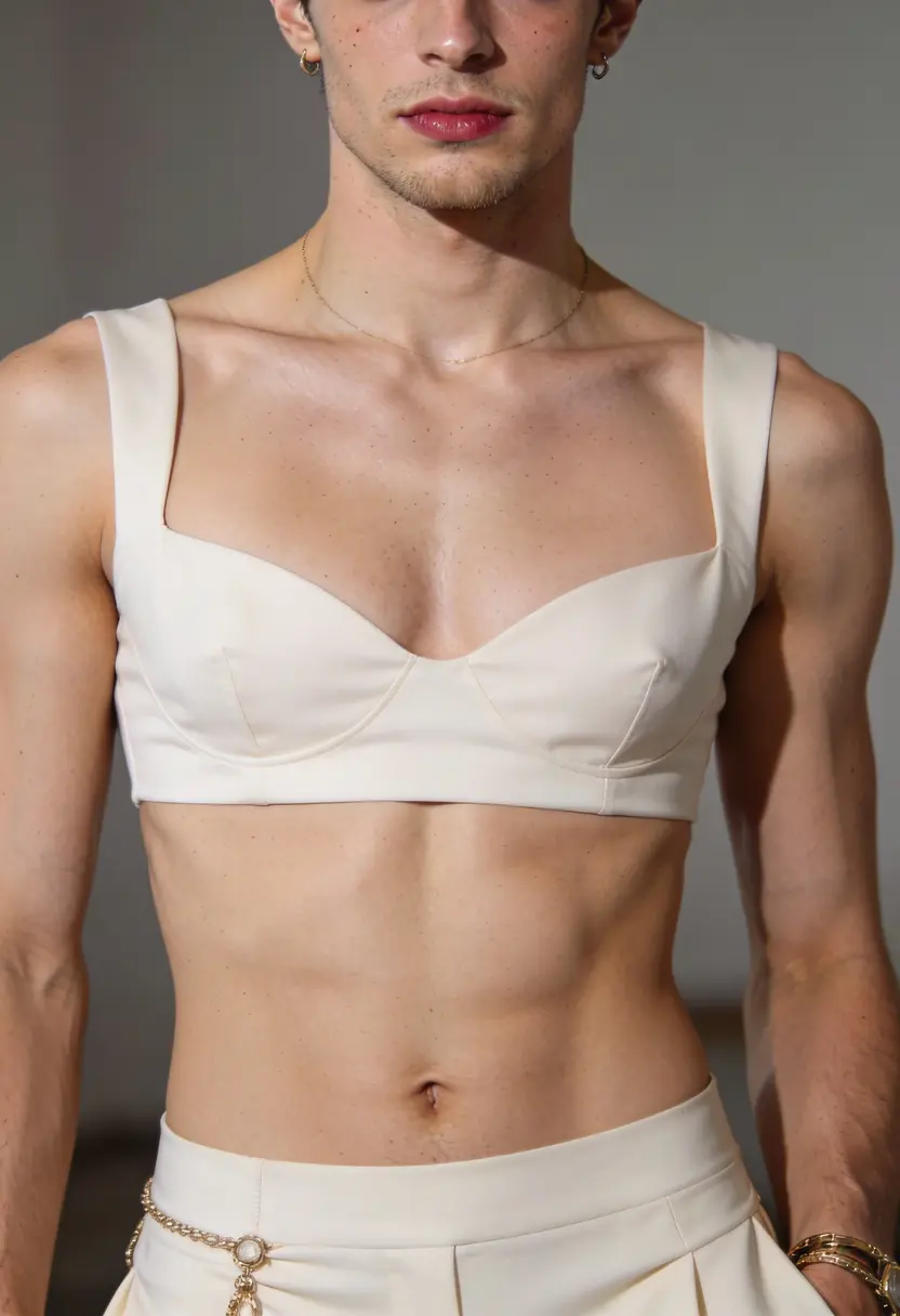 crossdressing boy clean fit proportional accessories considered styling