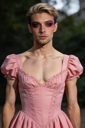 crossdressing-boy-dramatic-makeup-strong-color-coordination