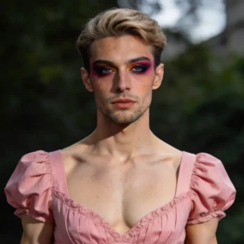 crossdressing-boy-dramatic-makeup-strong-color-coordination