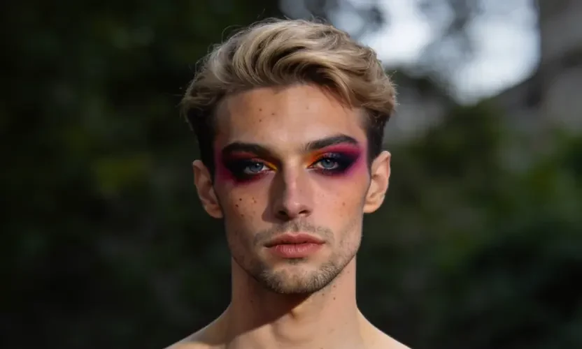 crossdressing-boy-dramatic-makeup-strong-color-coordination