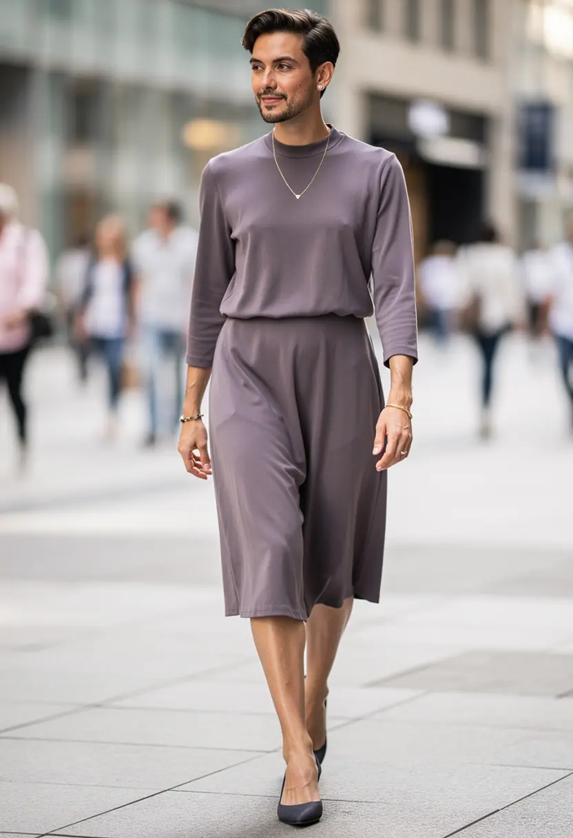 crossdressing boy jewelry delicate makeup soft background