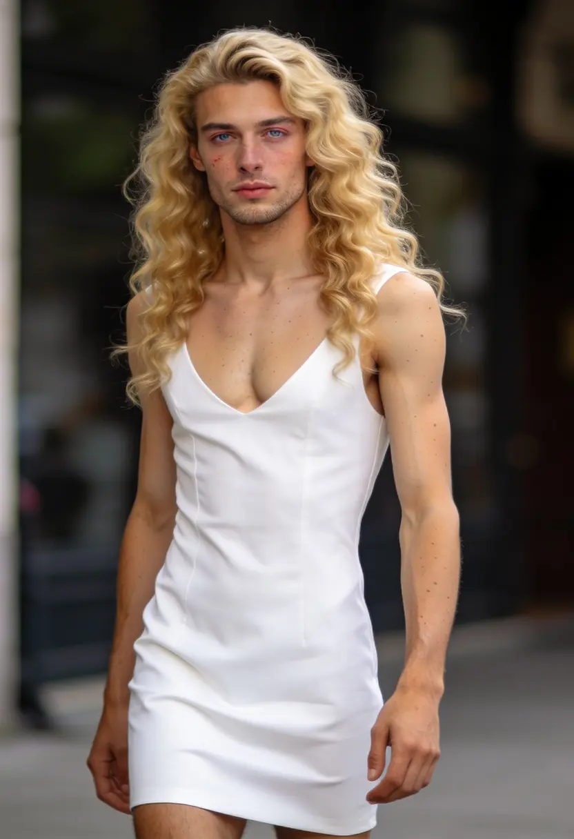 crossdressing boy light makeup