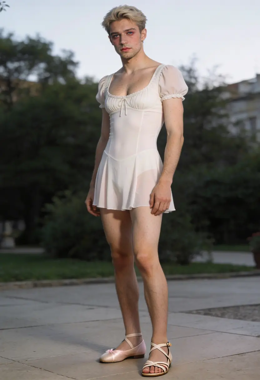 crossdressing boy mary janes ballet flats simple strappy sandals