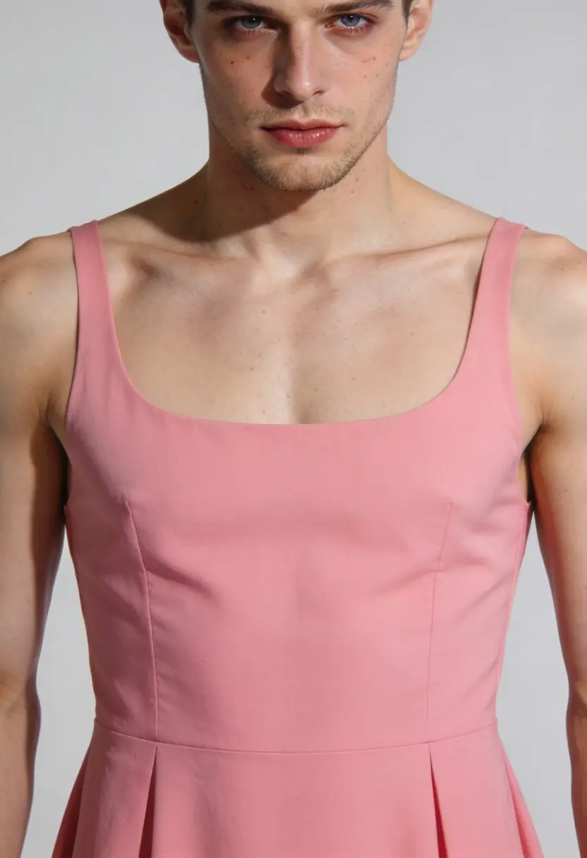 crossdressing boy natural makeup simple space