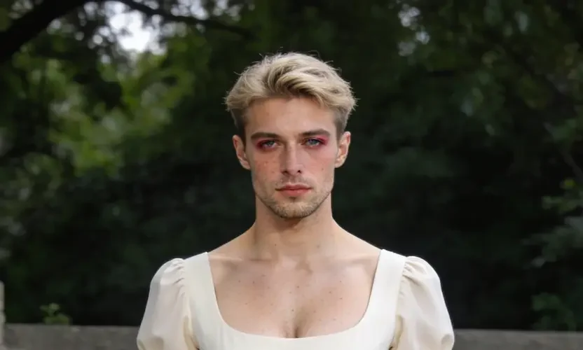 crossdressing-boy-restrained-color-palette-simplicity