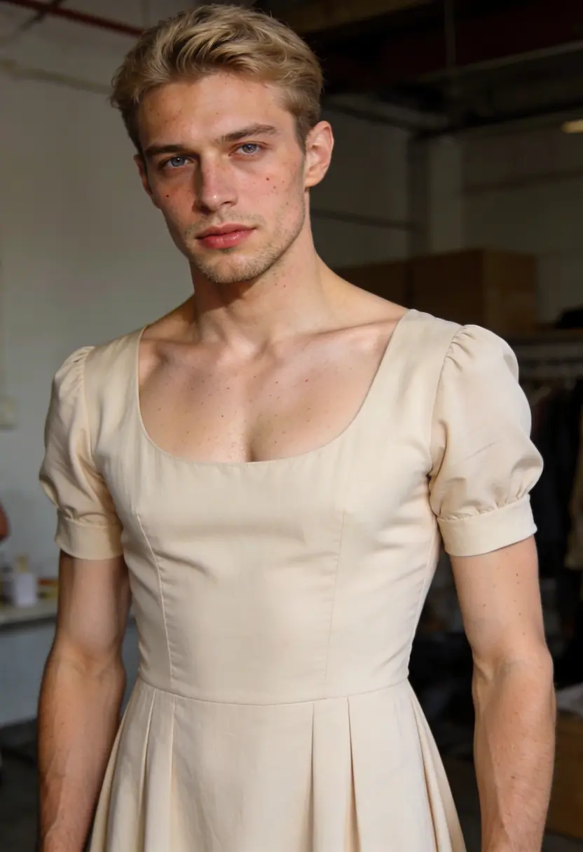 crossdressing boy simple makeup everyday style casual