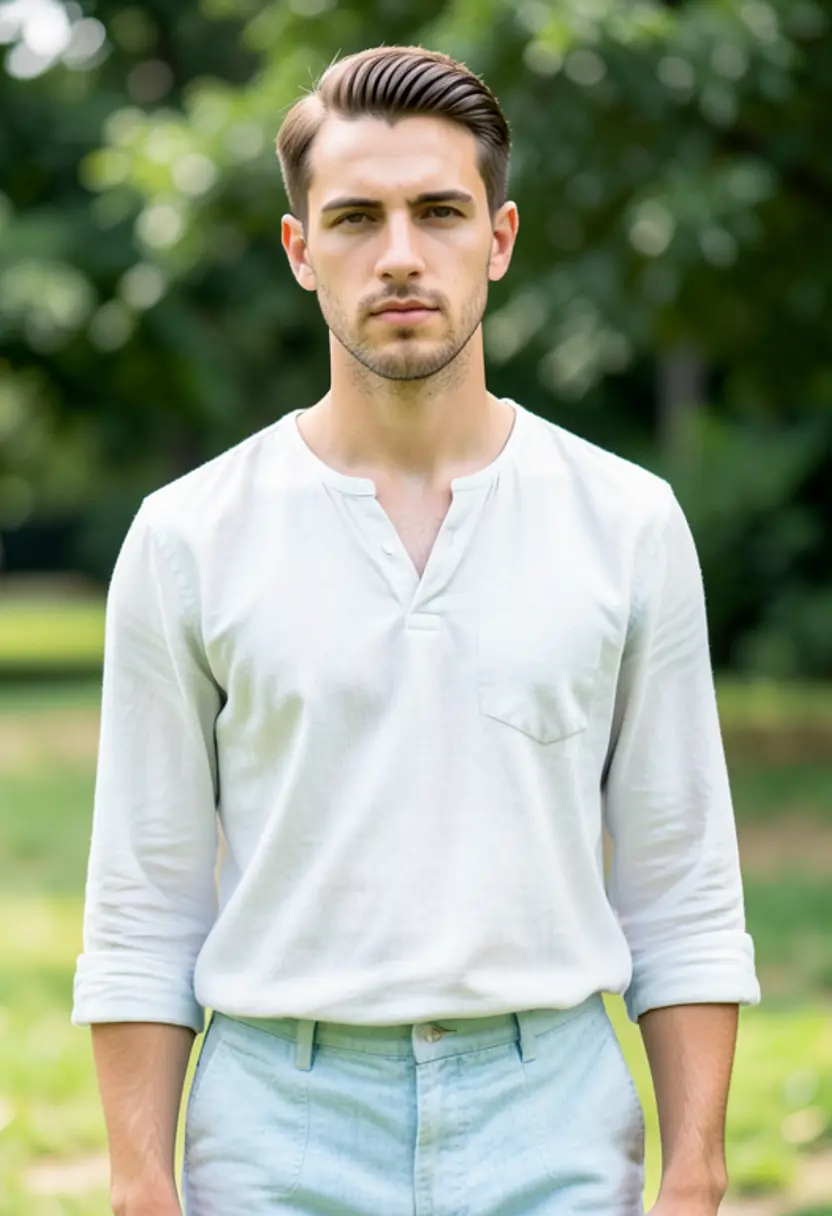 crossdressing boy summer colors lighter tones relaxed cut